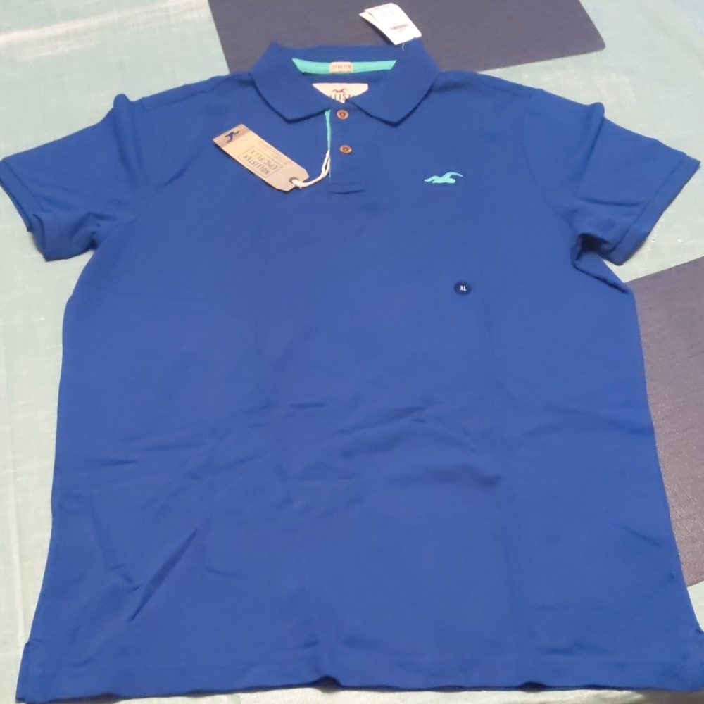 Royal Blue Hollister Polo Shirt Size XL